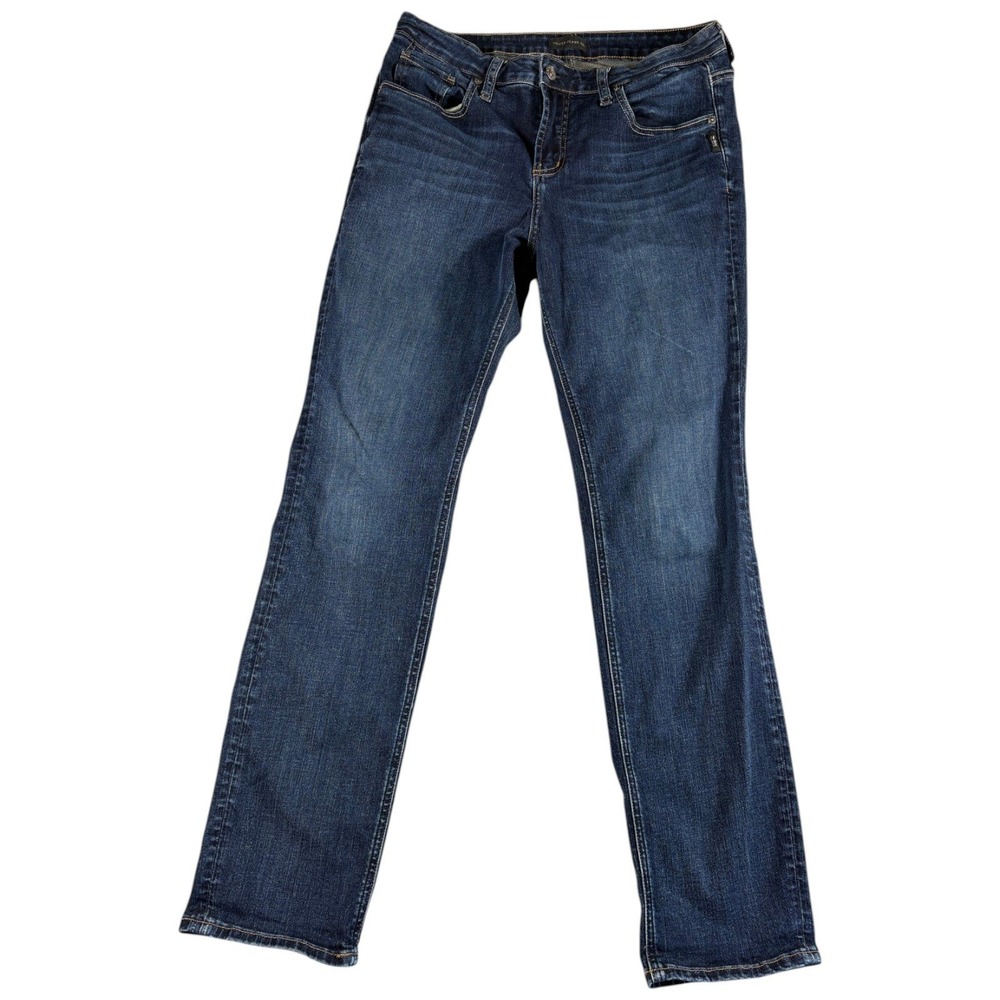 Silver Jeans Co Beau Slim Boyfriend Dark Washed Stretch Denim Jeans W29 L28.5